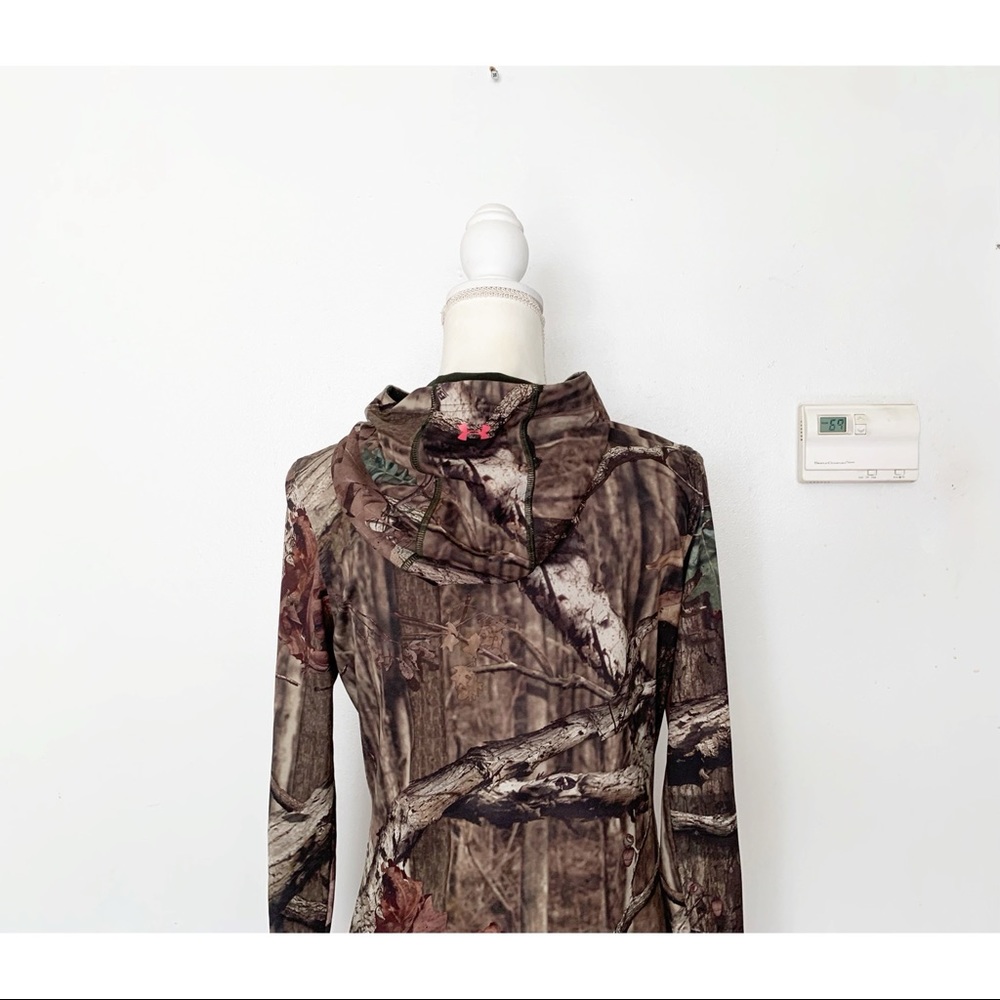 Under Armour Mossy Oak Camo Pullover Hoodie Size Medium - Picture 8 of 11